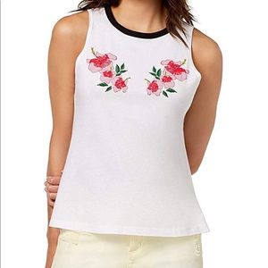 Carbon Copy Mirrored Flowers T-shirt